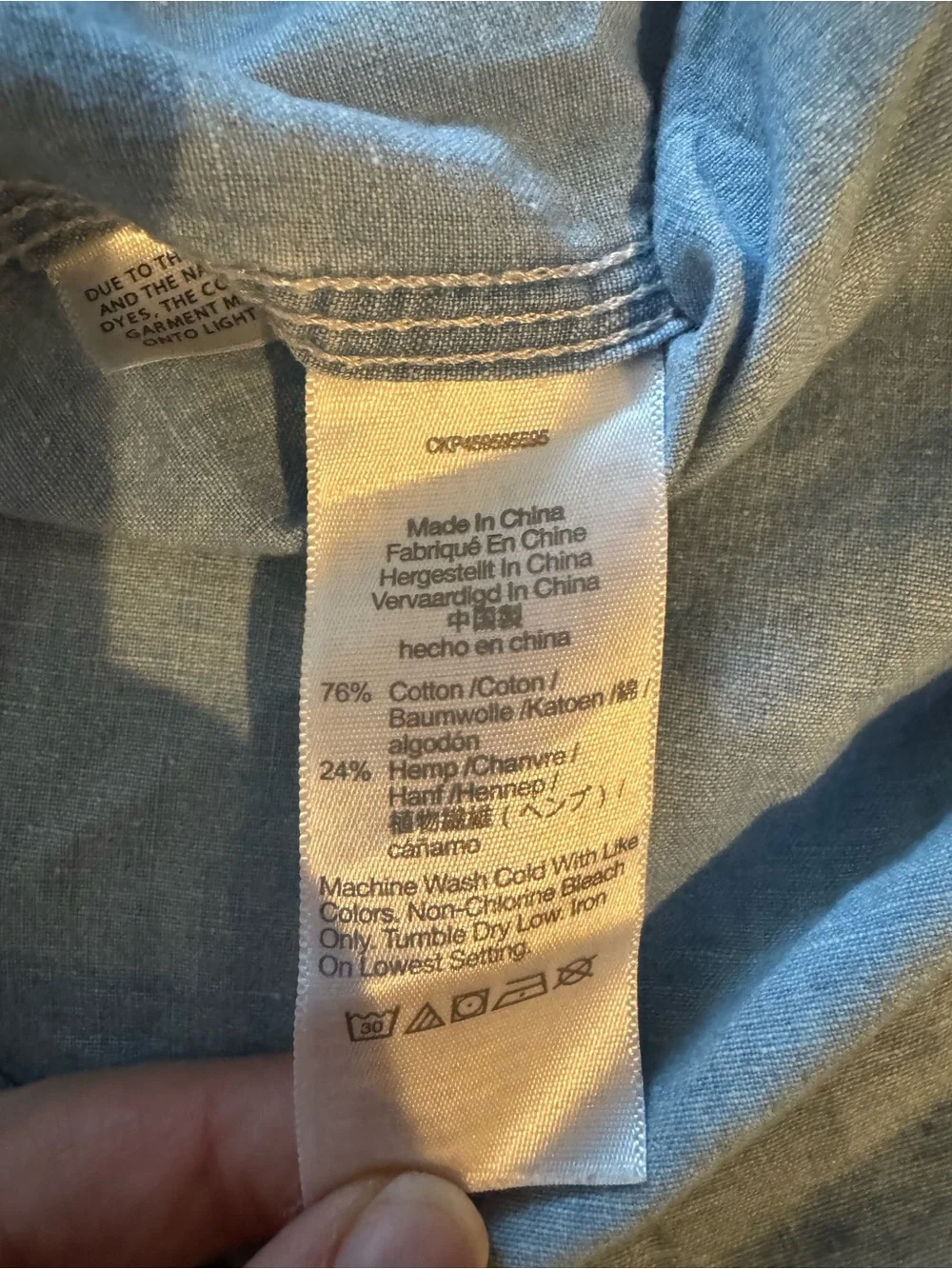 Madewell Light Blue Denim Button-Down Shirt - Picture 5 of 6